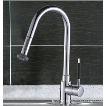 (A0039-B) Single level 35mm ceramic cartridge brass body high quality Pull out Kitchen Sink Faucet Mixer